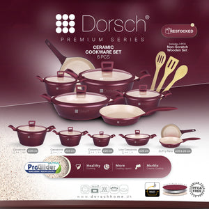 Premium Granite Cookware Set 9pcs