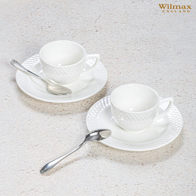 Julia Coffee Cups Set 6pcs, Porcelain, 90ml