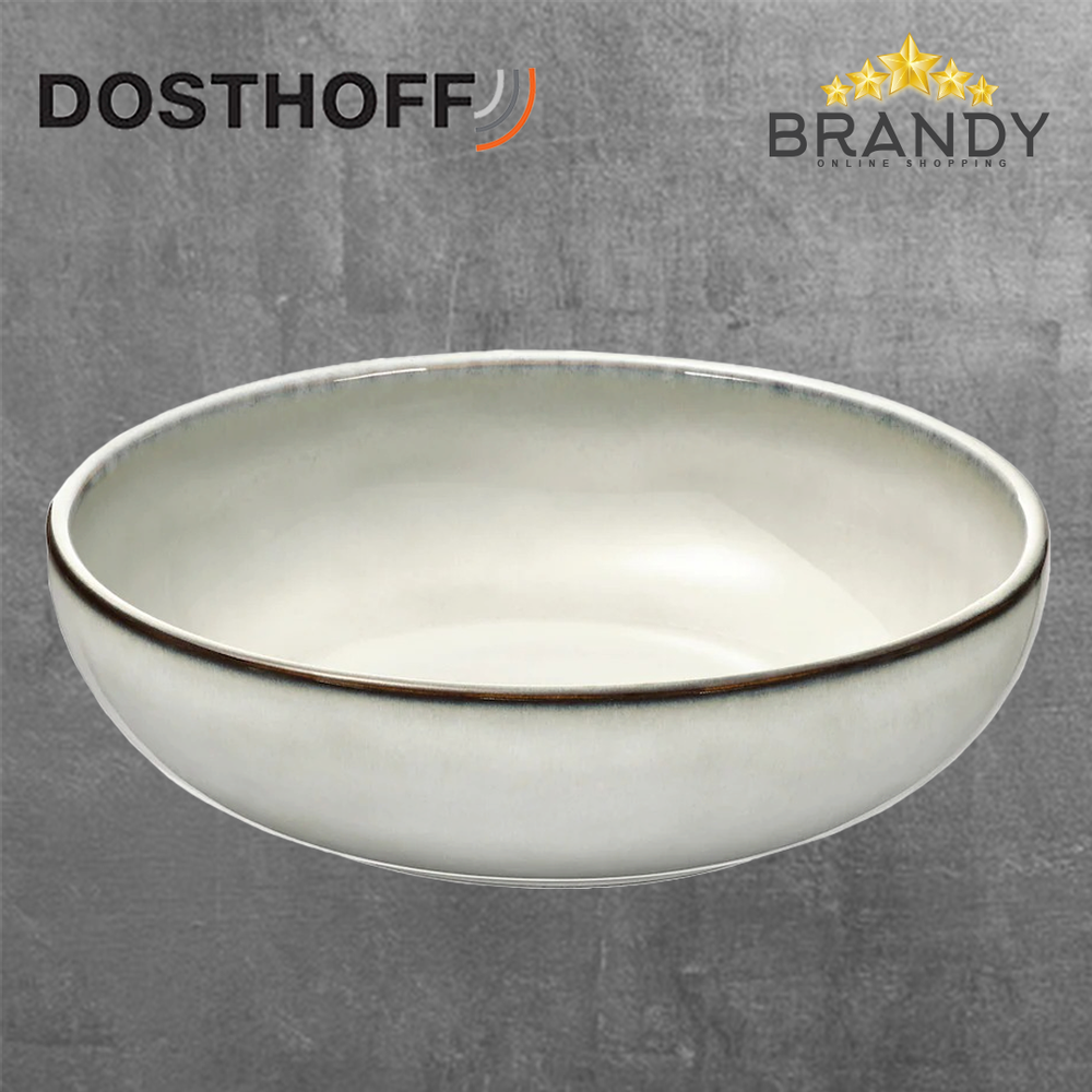 Sandy Grey Salad Bowl 20cm Porcelain