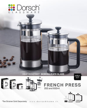 French Press Glass Coffee & Tea Pot