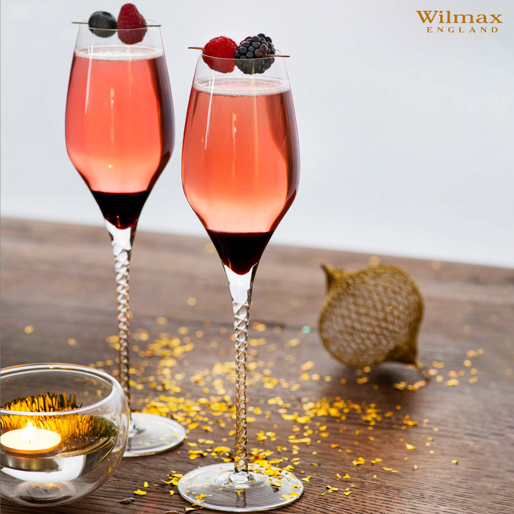Diamond Champagne Glasses Set 6pcs
