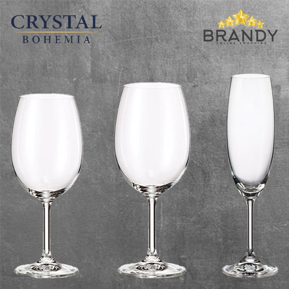 Cristallin Glasses Set 18pcs Crystal Glass Drinkware