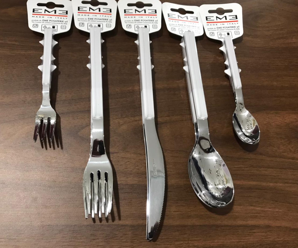 Sky White Cutlery Set 30pcs - Stainless Steel, Made in Italy
