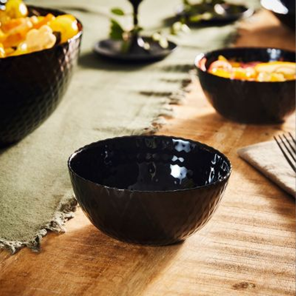 Pampille Black Bowls 13cm Set 6pcs