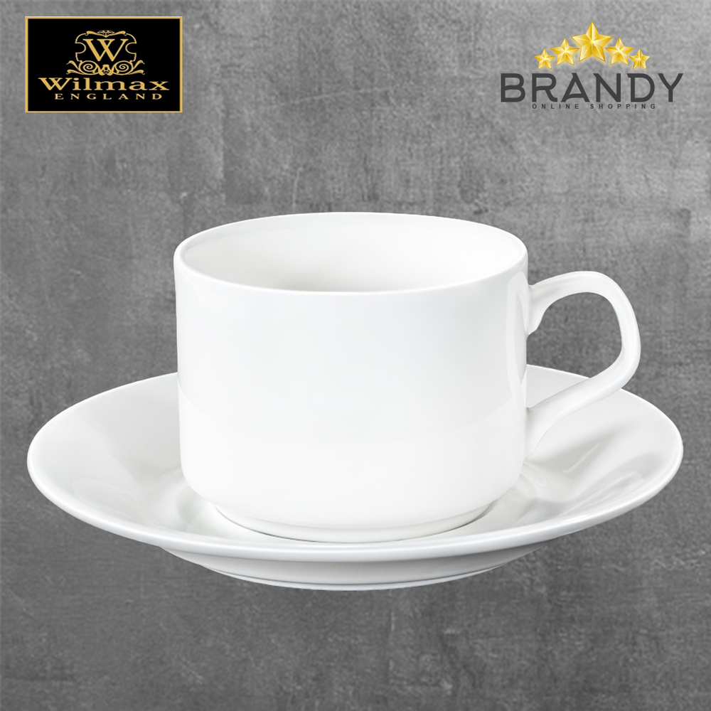 Tea Cups Set 6pcs Porcelain 215ml
