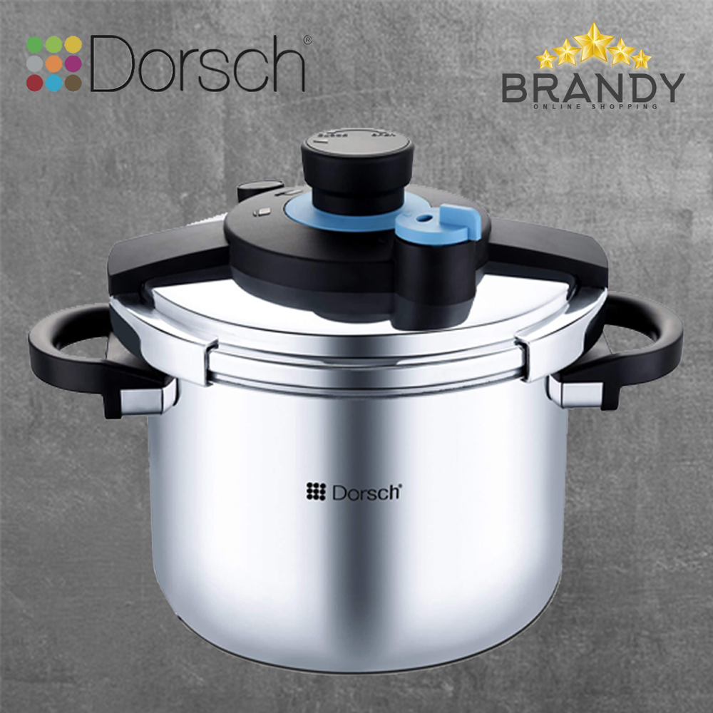 Go Press Stainless Steel Pressure Cooker with Steamer Basket