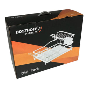 Aluminium Dish Rack with Side Cutlery Holder