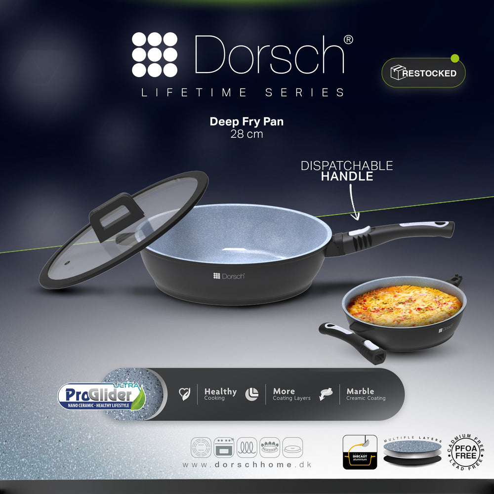 Lifetime Granite Deep Frypan 28cm