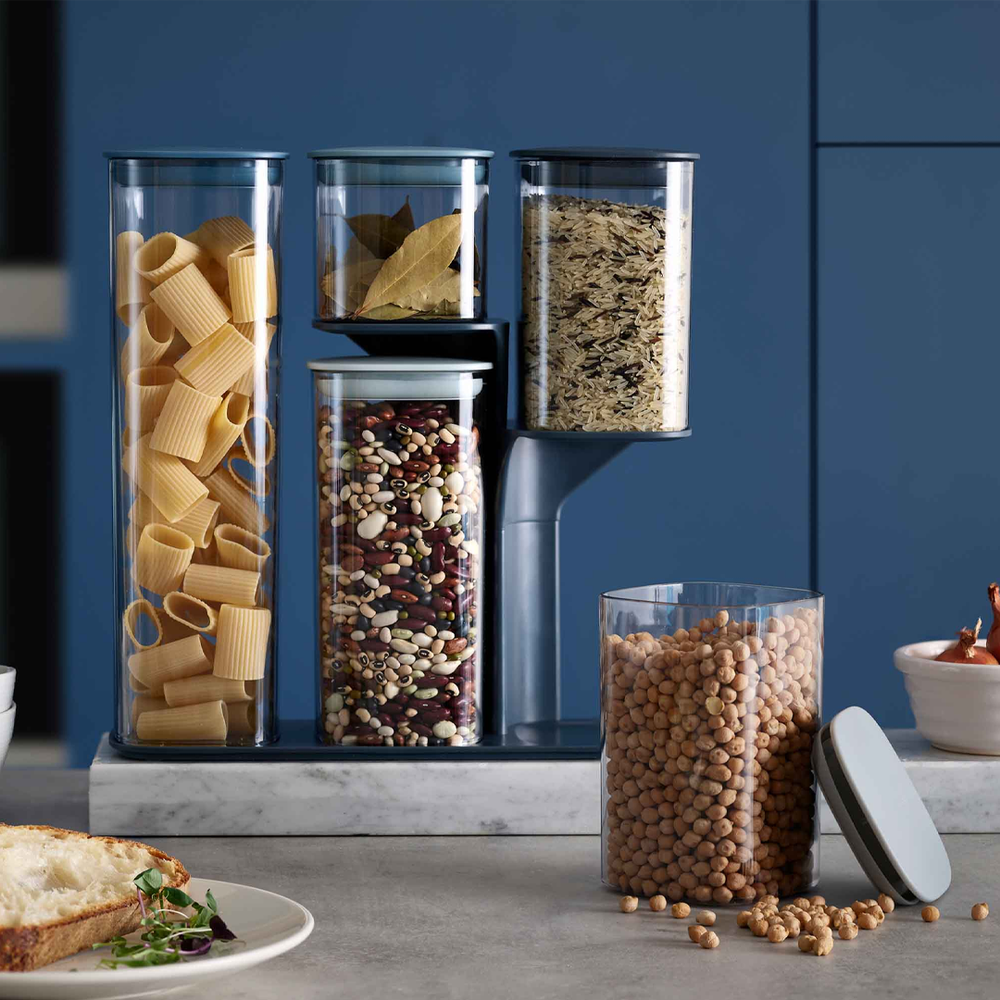 Podium Set 5 Storage Containers With Stand
