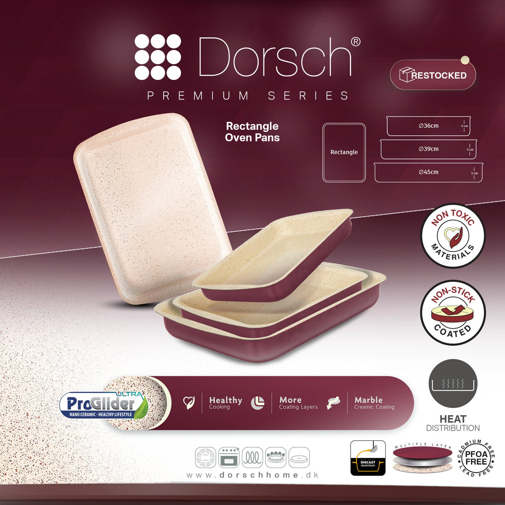 Premium Granite Rectangular Oven Tray