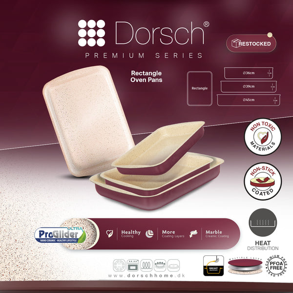 Premium Granite Rectangular Oven Tray