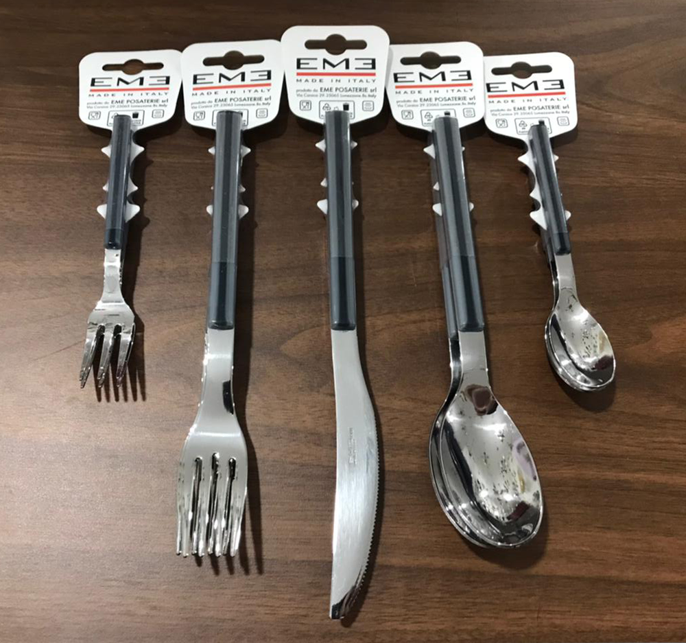 Sky Grey Cutlery Set 30pcs - Stainless Steel