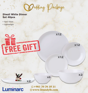 Dorsch Wedding Package with Luminarc Dinner Set Gift