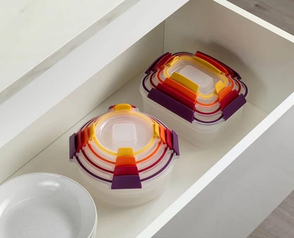Joseph Joseph Nest Lock 8-Piece Multicolor Mixed Food Container Set 1000013-3