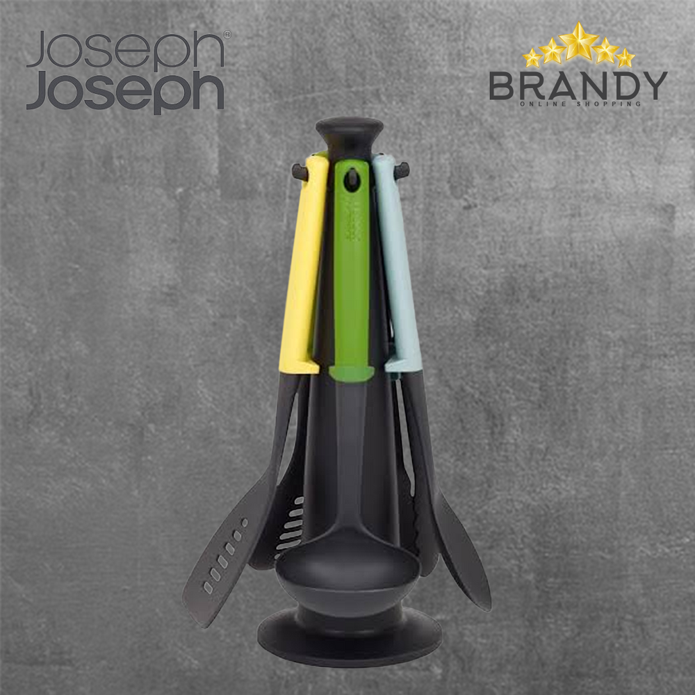 Joseph Joseph Duo 5-Piece Utensil Set with Storage Stand