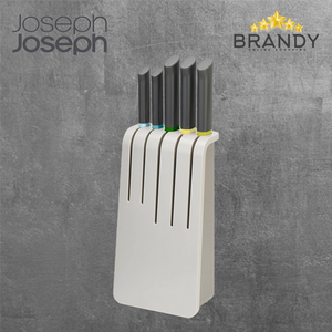 Joseph Joseph Duo 5‑Piece Knife Block Set Japanese Stainless Steel