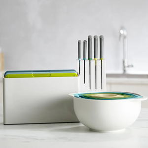 Joseph Joseph Duo 5‑Piece Knife Block Set Japanese Stainless Steel