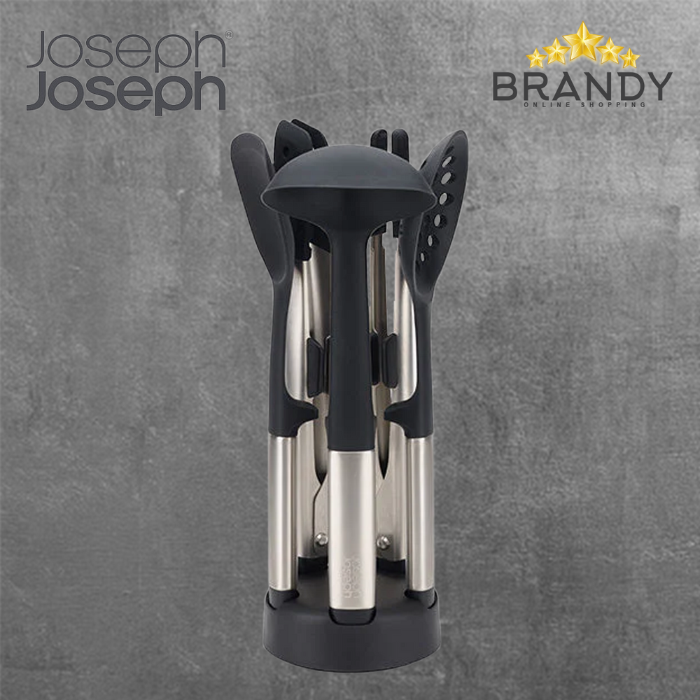 Fusion Utensils Set With Stand - Heat Resistant Kitchen Tools