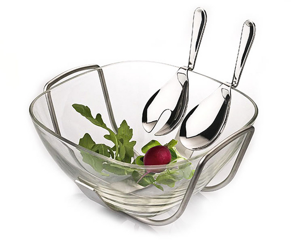 EME Magic Salad Set 2 Piece 18/10 Stainless Steel 182 mm 270MAG