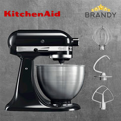 Artisan Stand Mixer 4.8L Black with Stainless Steel Bowl