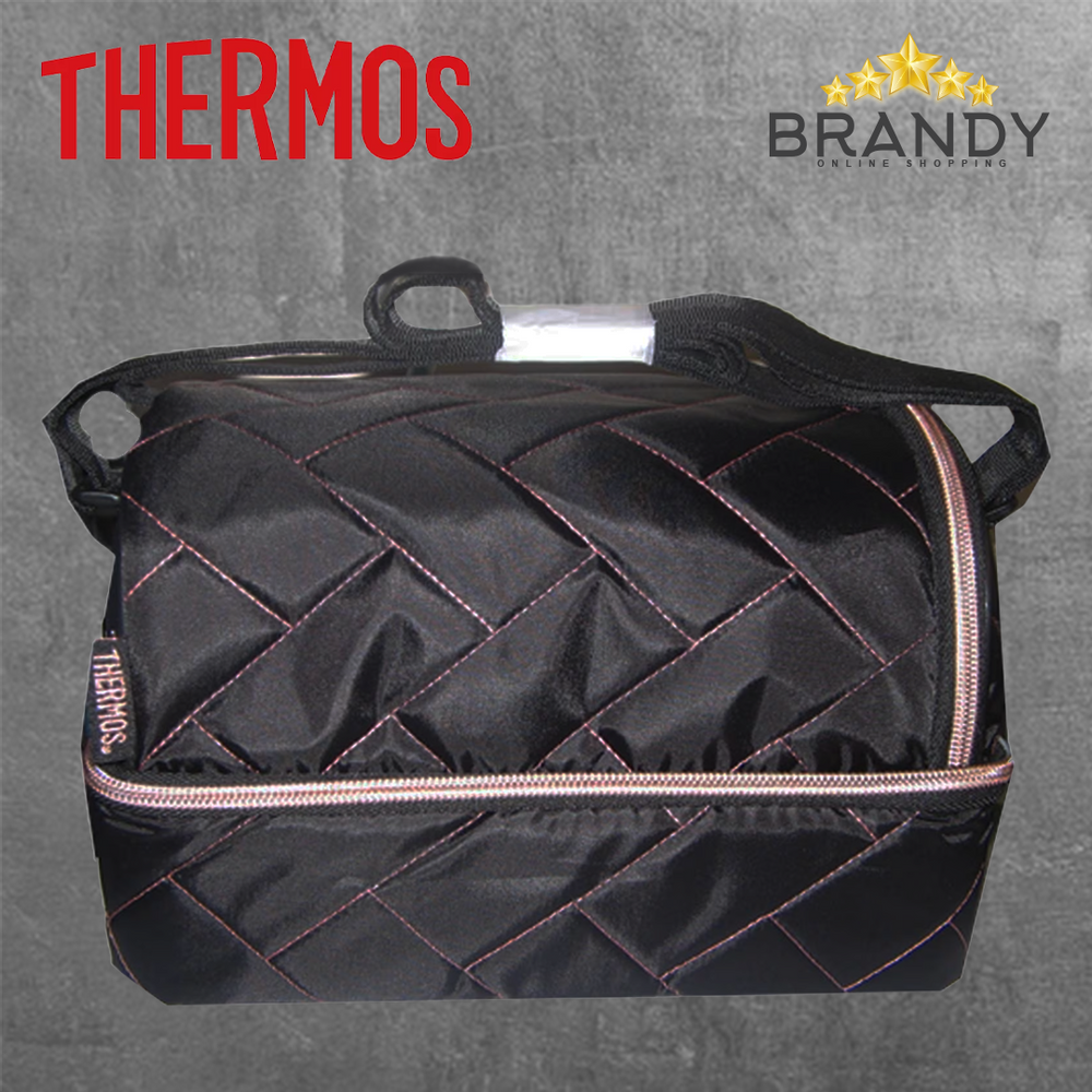 Thermos Raya Bento Lunch Kit 6L Insulated Bag with Bento Container Black
