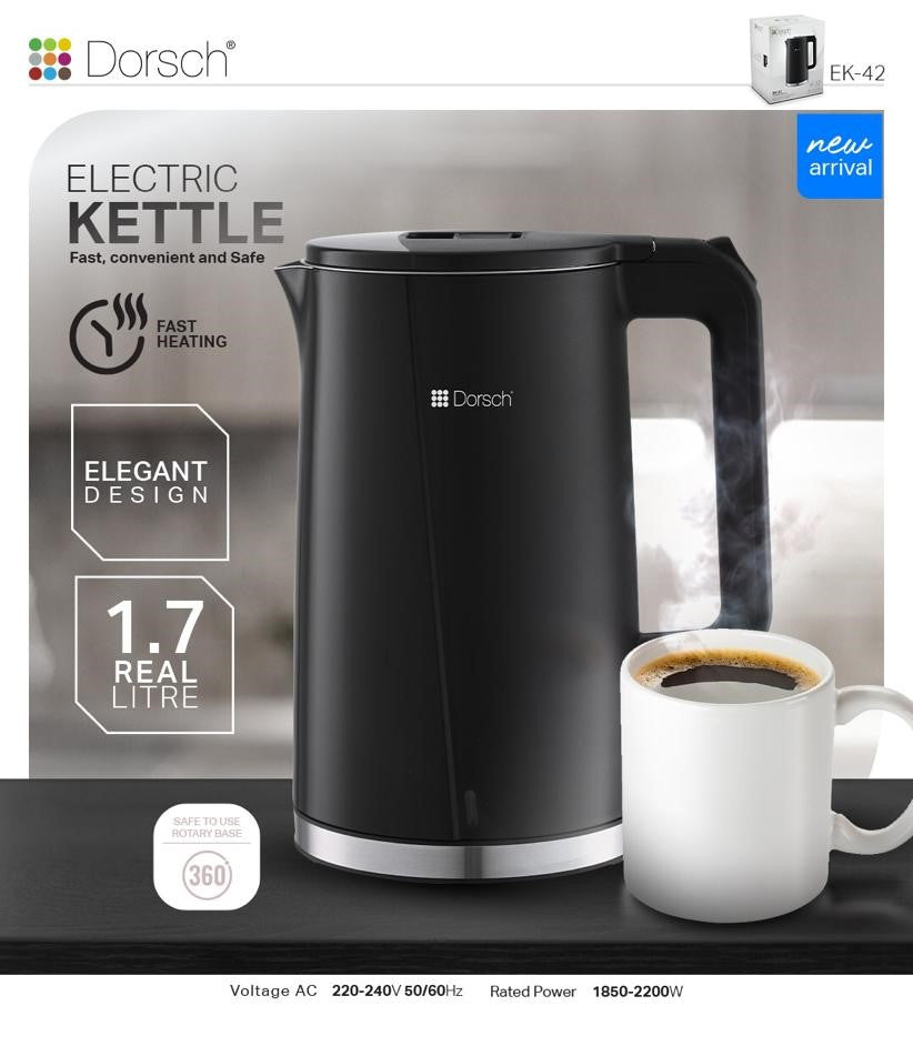 Kettle Black 1.7L EK-42