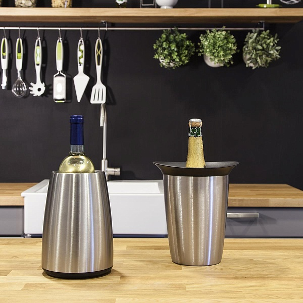 Iceless Champagne Bucket Silver