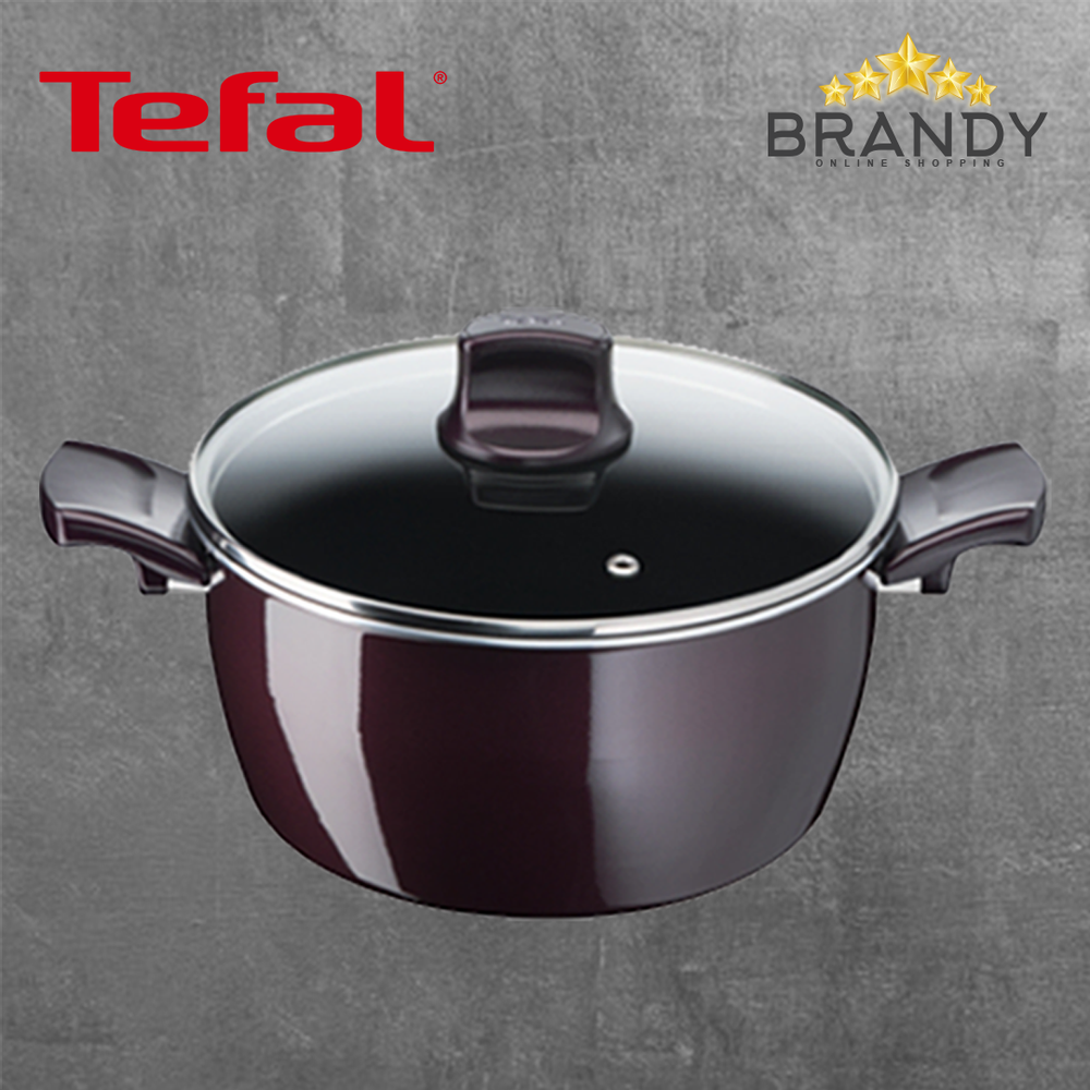 Resist Intense Pot - Glass Lid, Non-Stick Aluminum Cookware