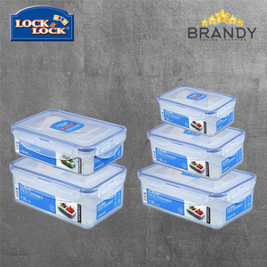 Classic Food Containers Rectangular Set 5pcs