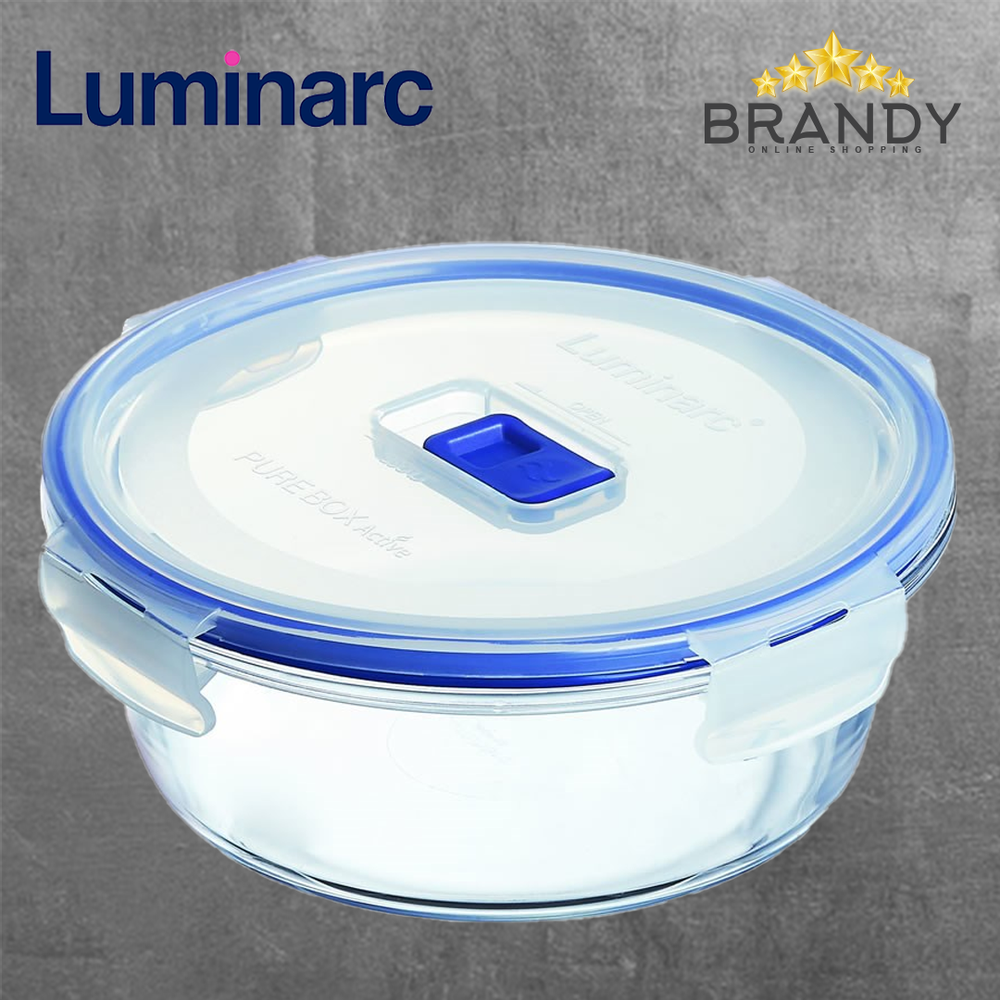Pure Box Round Food Containers Blue