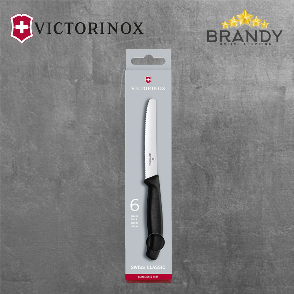 Steak Knives Set 6pcs with Stainless Steel Blades