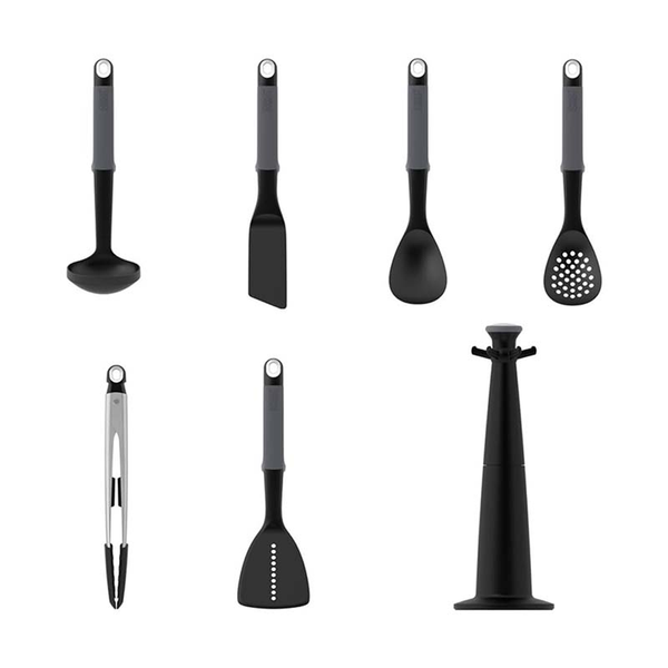 Elevate Utensils Set With Stand - Heat Resistant Kitchen Tools