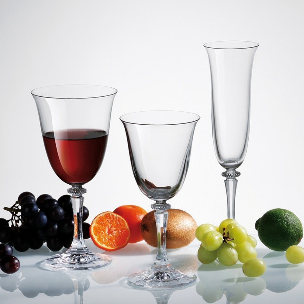 Branta Wine Glasses Set 6pcs, Crystal Glass