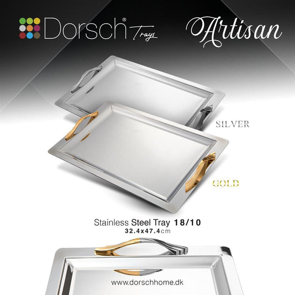 Artisan Stainless Steel Serving Tray