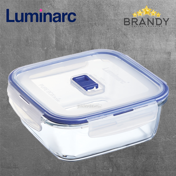 Pure Box Square Food Containers Blue