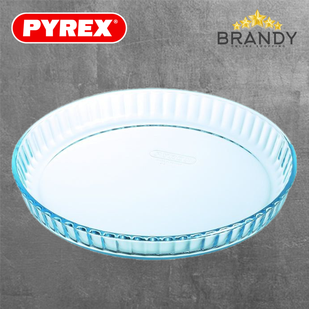 Pyrex Bake & Enjoy Round Tart Dish Borosilicate Glass Ø27 Ø30 cm