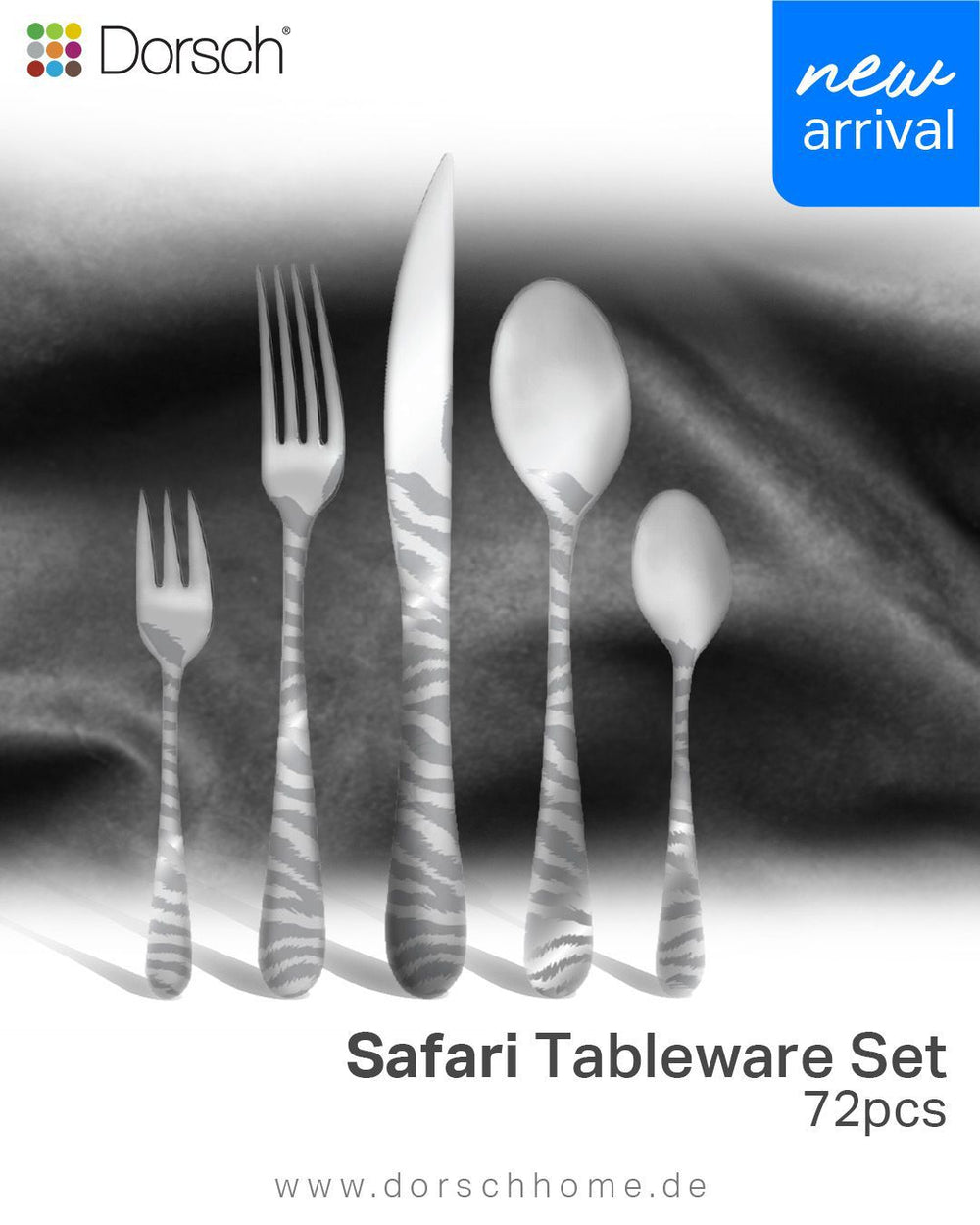 Safari Cutlery Set 72pcs Stainless Steel
