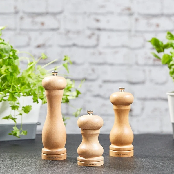 Capst Salt Grinder, Adjustable Beech Wood Design