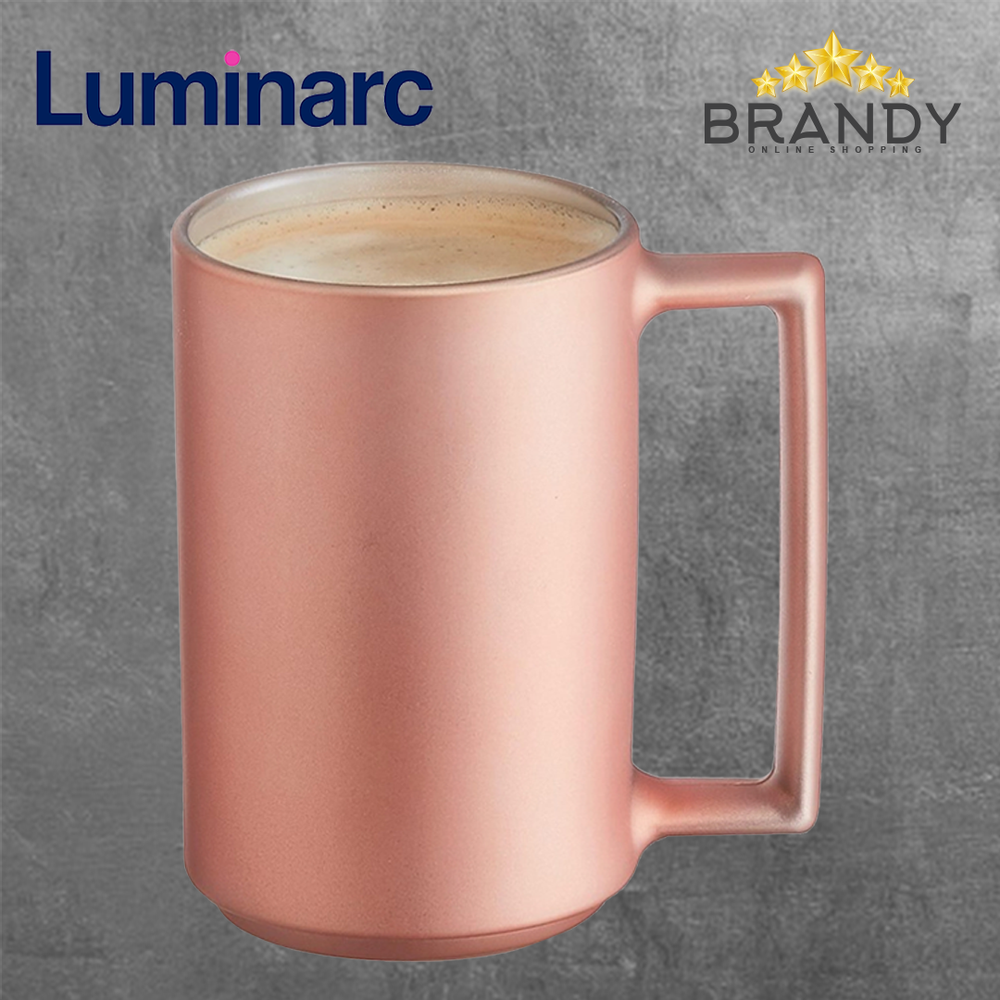 Ameno Pink Glass Mug - 320ml