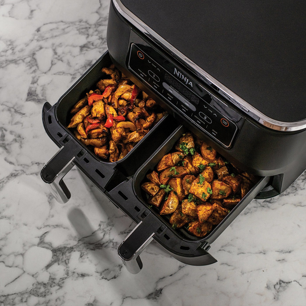 Foodi Dual Air Fryer Digital 7.6L with Dual Cooking Zones and Touch Screen