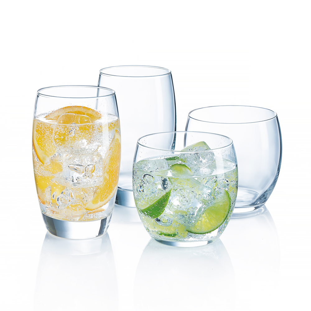 Versailles Drink Set 24pcs - Elegant Glassware from France