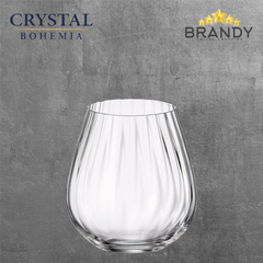 Crystal Bohemia Columba Optic Tumbler Set of 6 380 ml Clear-1