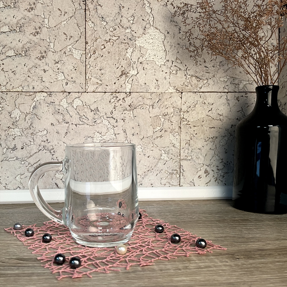 Haworth Set 6 Mugs 30cl - Glass, Microwave & Dishwasher Safe