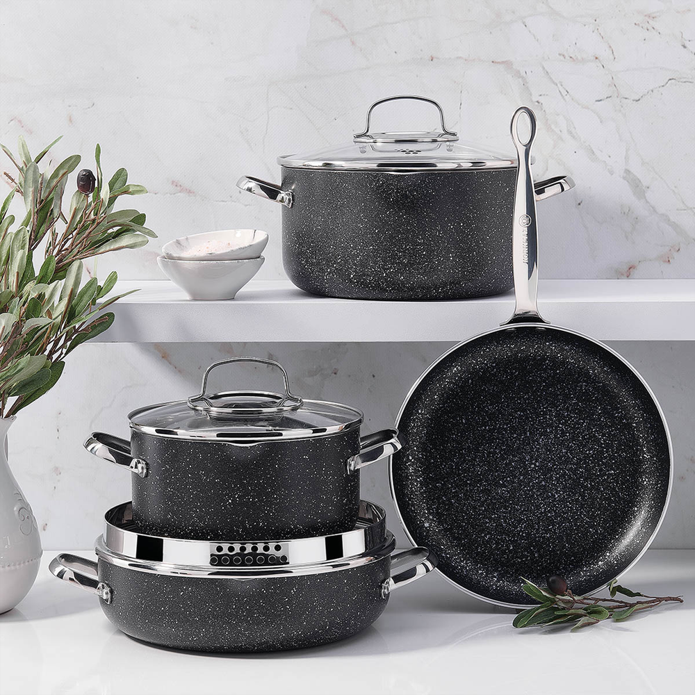 Galaksi Granite Cookware Set 8pcs