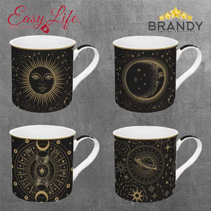 Celestial Mugs Set 4pcs Porcelain 300ml