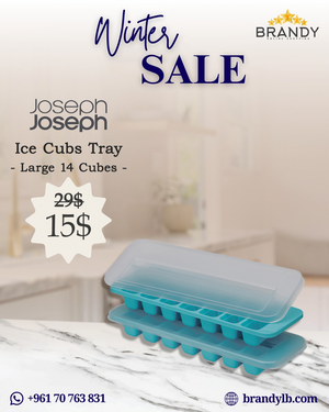 Flow Set 2 Ice Cube Trays with 14 Large Cubes Capacity