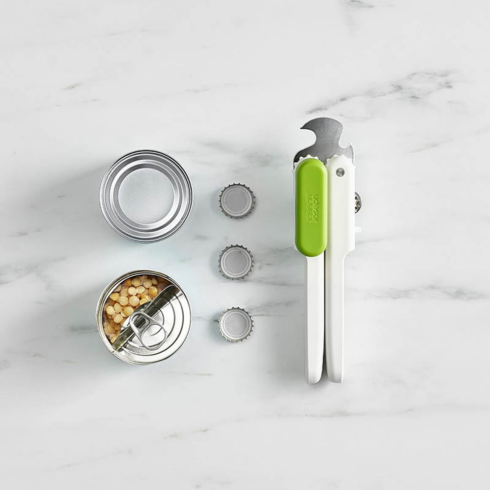 Pivot™ 3-in-1 White Can Opener