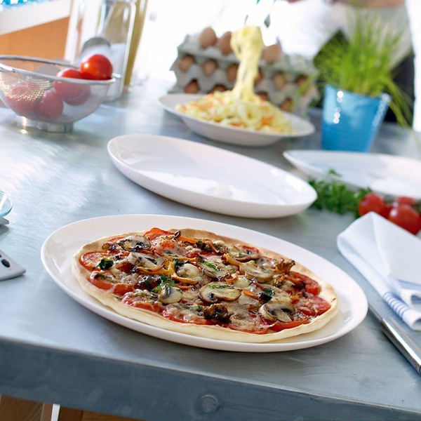 Friend's Time White Pizza Plate 32cm