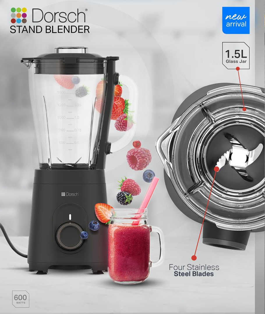 Glass Blender 1.5L SB-150 with Variable Speed + Free Tefal Tongs