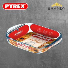 Pyrex Air Fryer Square Roaster Borosilicate Glass - 2 Sizes